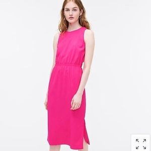 J. Crew Pink Midi Dress